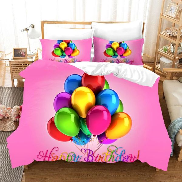 bedding sets happy birthday set luxury cartoon comforter duvet covers pillowcases cute pink bed linen colorful for kids gift
bedding sets happy birthday set luxury cartoon comforter duvet covers pillowcases cute pink bed linen colorful for kids gift