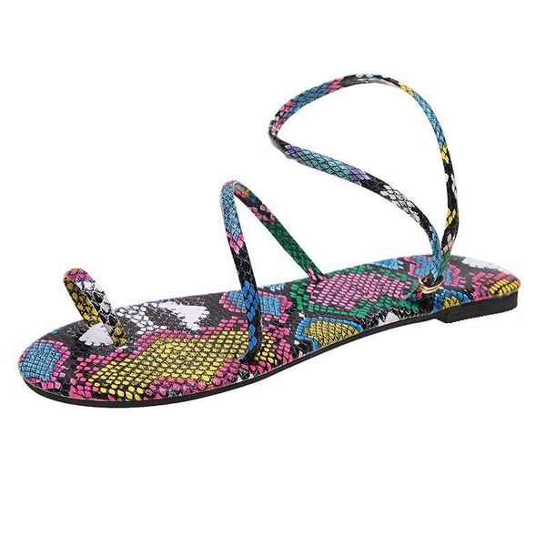 sandals 2021 summer women streetwear pu serpentine print plus size slippers women's flat-soled beach shoes, Black
sandals 2021 summer women streetwear pu serpentine print plus size slippers women's flat-soled beach shoes, Black