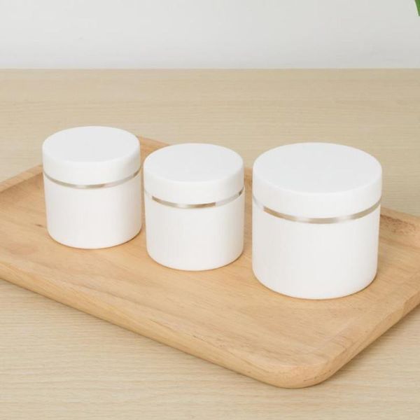 storage bottles & jars 100pcs 30g 50g 100g plastic white double layer cream jar with silver rim, empty makeup container for cosmetic packagi
storage bottles & jars 100pcs 30g 50g 100g plastic white double layer cream jar with silver rim, empty makeup container for cosmetic packagi