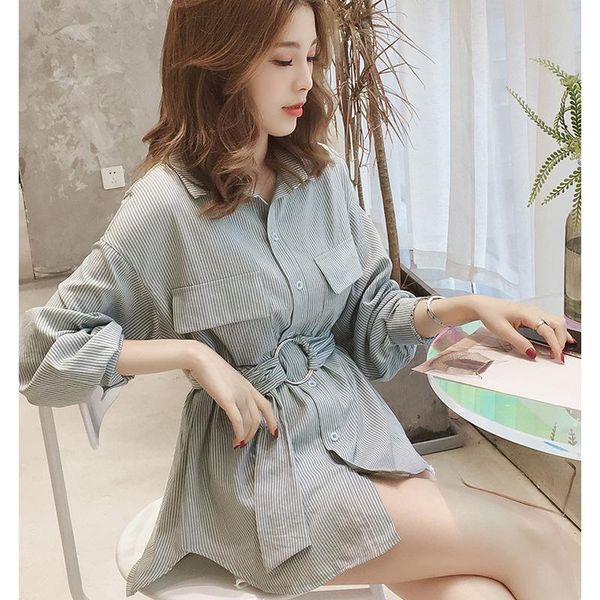 women's blouses & shirts summer long sleeve striped sashes shirt blouse for women blusas womens and chiffon plus size, White
women's blouses & shirts summer long sleeve striped sashes shirt blouse for women blusas womens and chiffon plus size, White