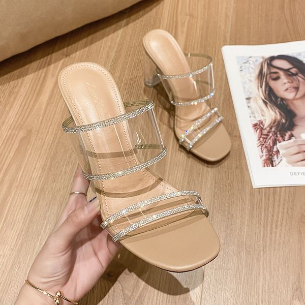 2021 transparent rhinestone sandals women's high heel crystal shoes outer wear large size sandals women's platform sandals c0410, Black
2021 transparent rhinestone sandals women's high heel crystal shoes outer wear large size sandals women's platform sandals c0410, Black
