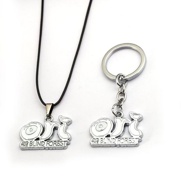 keychains game ori and the blind forest keychain letter logo pendants keyring necklace leather chain choker men accessory, Silver 
keychains game ori and the blind forest keychain letter logo pendants keyring necklace leather chain choker men accessory, Silver