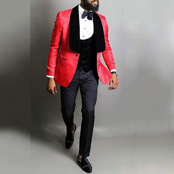 men's suits & blazers patterned tux 3 pieces groom for wedding dress slim fit shawl lapel jacquard tuxedo (blazer+vest+pants), White;black
men's suits & blazers patterned tux 3 pieces groom for wedding dress slim fit shawl lapel jacquard tuxedo (blazer+vest+pants), White;black