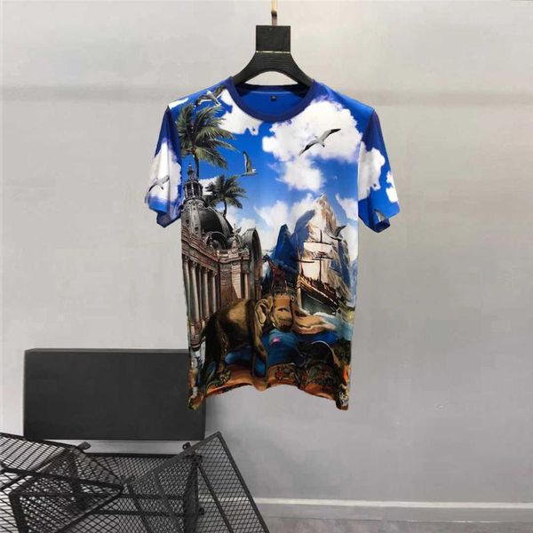 men's t-shirts summer style europe fashion casual tee tos chic animal print a387, White;black
men's t-shirts summer style europe fashion casual tee tos chic animal print a387, White;black