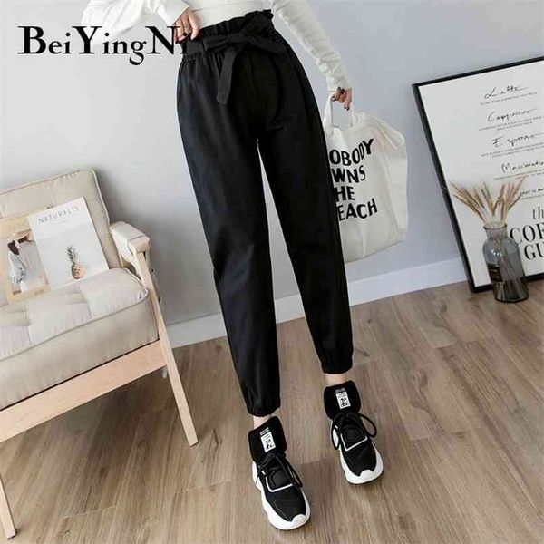 autumn sashes harem pants women elastic high waist oversized leisure black cargo female street sweatpants 210506, Black;white
autumn sashes harem pants women elastic high waist oversized leisure black cargo female street sweatpants 210506, Black;white
