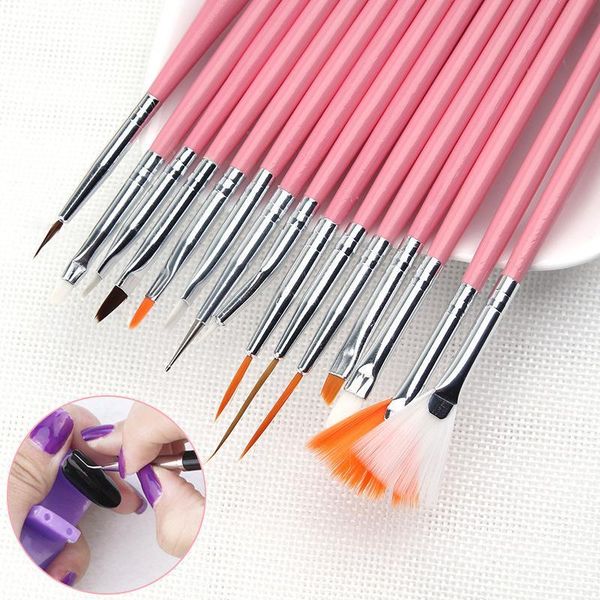 15 pcs/set nail art brush acrylic uv gel liner painting pen drawing nail polish design diy gradient pattern brush art tool, Yellow
15 pcs/set nail art brush acrylic uv gel liner painting pen drawing nail polish design diy gradient pattern brush art tool, Yellow