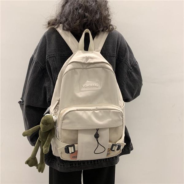 backpack solid color waterproof nylon casual schoolbag male 2021 korean version of large-capacity simple net bag student female
backpack solid color waterproof nylon casual schoolbag male 2021 korean version of large-capacity simple net bag student female