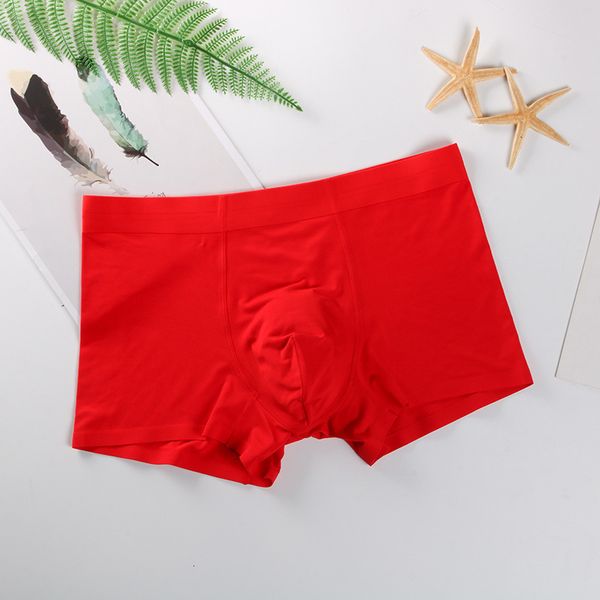 50 blue fine modal underwear, breathable and soft men's boxers, big red mid waist boxers, Black;white
50 blue fine modal underwear, breathable and soft men's boxers, big red mid waist boxers, Black;white