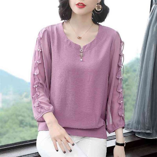 women spring autumn style chiffon blouses shirts lady casual loose style long sleeve o-neck chiffon blusas df3057 210401, White
women spring autumn style chiffon blouses shirts lady casual loose style long sleeve o-neck chiffon blusas df3057 210401, White