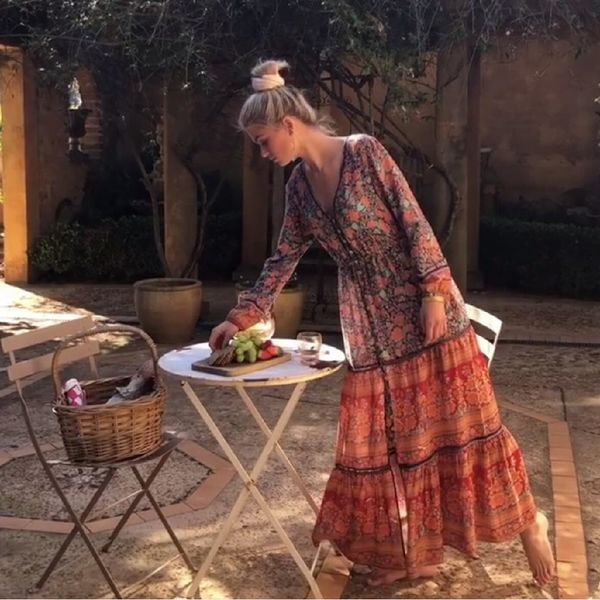 vintage chic women vestidos floral print sashes beach bohemian maxi dress ladies cross v neck summer boho dresses a655 210416, White;black
vintage chic women vestidos floral print sashes beach bohemian maxi dress ladies cross v neck summer boho dresses a655 210416, White;black