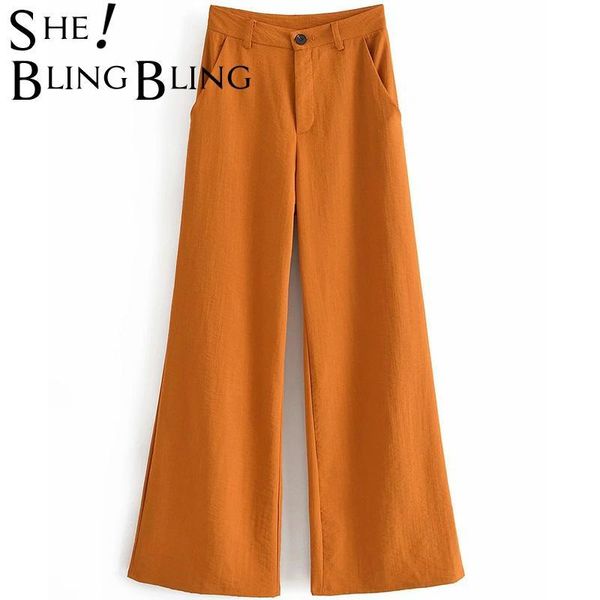 women's pants & capris sheblingbling 2021 za summer autumn casual career zipper closed high waist women wide leg ol loose suit female, Black;white
women's pants & capris sheblingbling 2021 za summer autumn casual career zipper closed high waist women wide leg ol loose suit female, Black;white