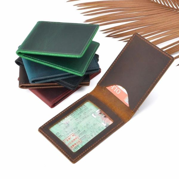 card holders handmade genuine leather man driver license cover crazy horse sheath concise ancient design fashion recommend, Brown;gray
card holders handmade genuine leather man driver license cover crazy horse sheath concise ancient design fashion recommend, Brown;gray