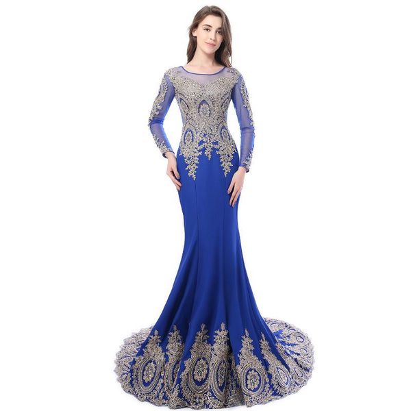 party dresses custom plus size blue evening long sleeves illusion back autumn mermaid prom robe gorgeous gold lace applique, White;black
party dresses custom plus size blue evening long sleeves illusion back autumn mermaid prom robe gorgeous gold lace applique, White;black