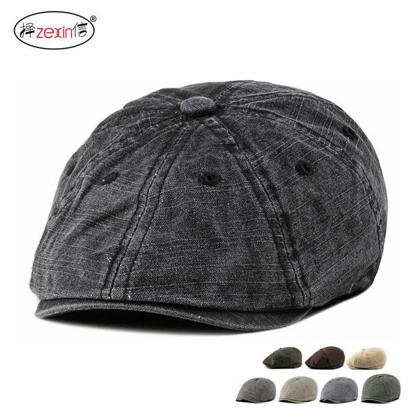 berets korean version short brim elastic beret men and women washed-cotton octagonal hat male painter fashion outdoor sboy, Blue;gray
berets korean version short brim elastic beret men and women washed-cotton octagonal hat male painter fashion outdoor sboy, Blue;gray