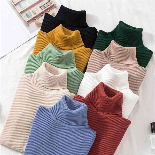 casual slim high collar knitted women sweater ladies winter fashion korean harajuku long sleeves solid warm pullovers sweater, White;black
casual slim high collar knitted women sweater ladies winter fashion korean harajuku long sleeves solid warm pullovers sweater, White;black