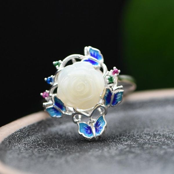 cluster rings fnj 925 silver ring for women jewelry 100% original pure s925 sterling enameling flower natural heitan jade, Golden;silver
cluster rings fnj 925 silver ring for women jewelry 100% original pure s925 sterling enameling flower natural heitan jade, Golden;silver