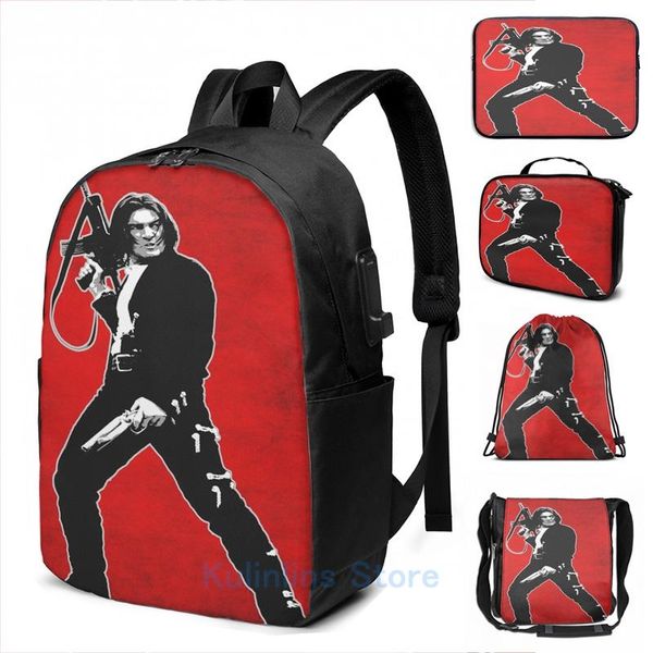 backpack funny graphic print once upon a time in mexico 3 usb charge men school bags women bag travel laptop
backpack funny graphic print once upon a time in mexico 3 usb charge men school bags women bag travel laptop