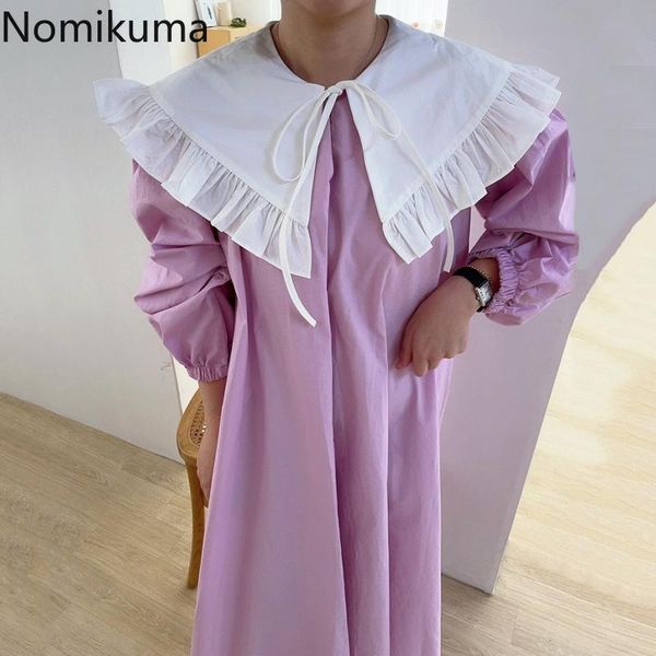 casual dresses nomikuma korean chic fashion dress women turn down collar lace up long sleeve contrast color a ine vestidos mujer, Black;gray
casual dresses nomikuma korean chic fashion dress women turn down collar lace up long sleeve contrast color a ine vestidos mujer, Black;gray