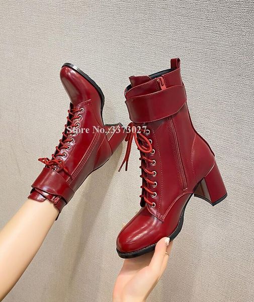boots fashion chunky heel lace-up lady ankle black wine red buckle strap autumn short woman knight booties dropship
boots fashion chunky heel lace-up lady ankle black wine red buckle strap autumn short woman knight booties dropship