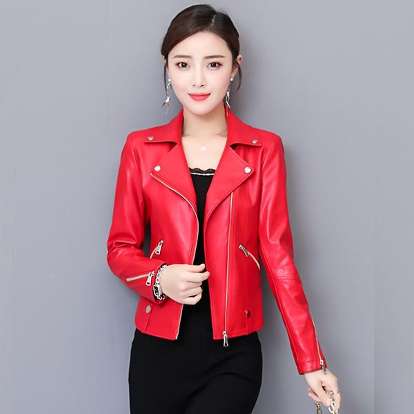 women's leather & faux large size 3xl motorcycle jacket female coat women jackets 2021 lady clothing outerwear, Black
women's leather & faux large size 3xl motorcycle jacket female coat women jackets 2021 lady clothing outerwear, Black
