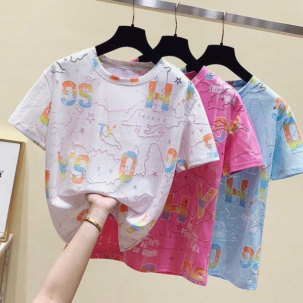 women's t-shirt letter print summer t-shirts women 3d cotton pink o-neck short sleeve casual shirt loose harajuku plus size t, White
women's t-shirt letter print summer t-shirts women 3d cotton pink o-neck short sleeve casual shirt loose harajuku plus size t, White