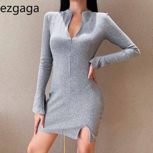 ezgaga wrap mini dress women autumn casual high waist long sleeve dresses zipper bodycon dress office lady split elegant 210430, Black;gray
ezgaga wrap mini dress women autumn casual high waist long sleeve dresses zipper bodycon dress office lady split elegant 210430, Black;gray