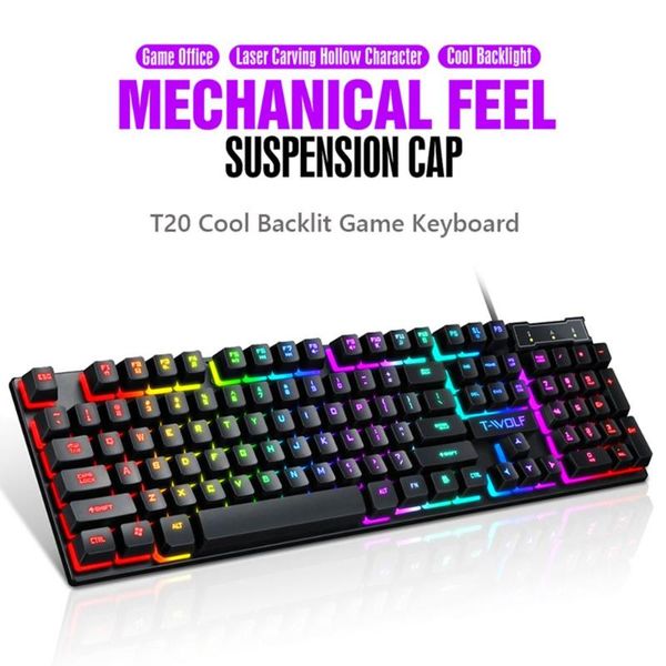 keyboards t-wolf t20 wired keyboard mini portable usb 104 keys led backlight mechanical gaming keypad for computer laphome office
keyboards t-wolf t20 wired keyboard mini portable usb 104 keys led backlight mechanical gaming keypad for computer laphome office