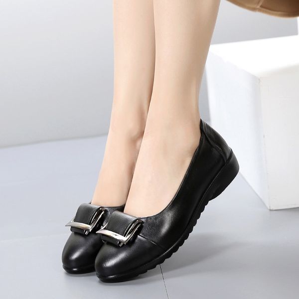 2021 fashion women casual flats soft genuine leather round head ladies slip on flat oxford shoes mother single shoes plus size a, Black
2021 fashion women casual flats soft genuine leather round head ladies slip on flat oxford shoes mother single shoes plus size a, Black