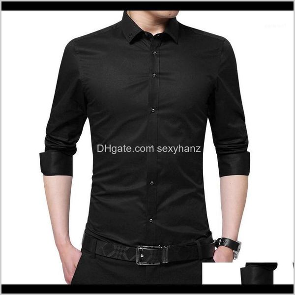 dress mens clothing apparel drop delivery 2021 spring men long sleeve shirt solid embroidery collar casual shirts slim fit man formal clothe, White;black
dress mens clothing apparel drop delivery 2021 spring men long sleeve shirt solid embroidery collar casual shirts slim fit man formal clothe, White;black