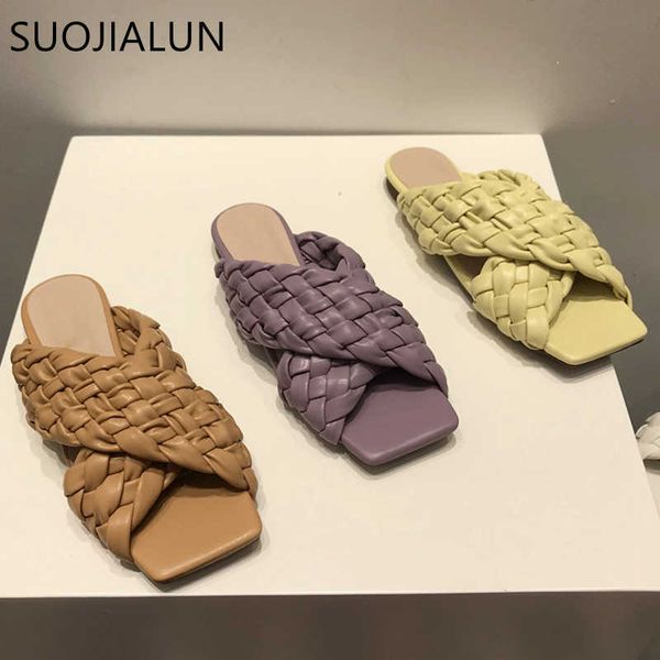 suojialun women weave slippers square toe flat heel summer outdoor beach slides slip on sandal flip flops big size 40 210630, Black
suojialun women weave slippers square toe flat heel summer outdoor beach slides slip on sandal flip flops big size 40 210630, Black