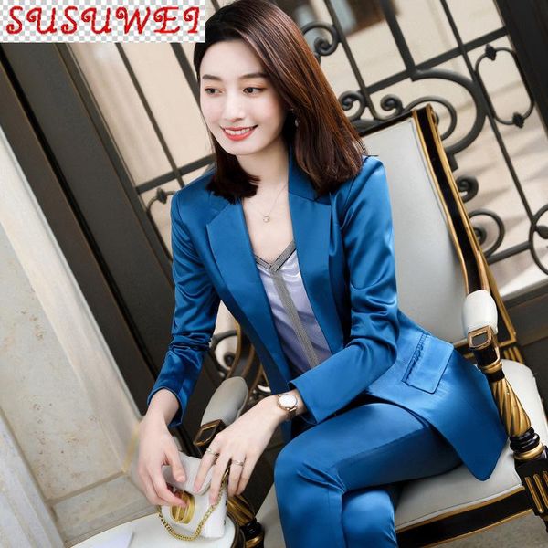 temperament women's suit pants two-piece high-quality professional overalls autumn long sleeve ladies jacket slim trousers two piece, White
temperament women's suit pants two-piece high-quality professional overalls autumn long sleeve ladies jacket slim trousers two piece, White