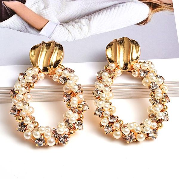 dangle & chandelier high-quality pearl crystals handmade drop earrings statement gold pendientes jewelry accessories for women wholeslae, Silver
dangle & chandelier high-quality pearl crystals handmade drop earrings statement gold pendientes jewelry accessories for women wholeslae, Silver
