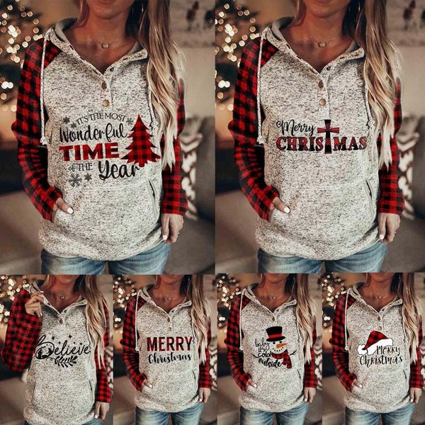 women casual christmas hoodie long sleeves buttons collar pockets sweatshirt elk print pullover women's hoodies & sweatshirts, Black
women casual christmas hoodie long sleeves buttons collar pockets sweatshirt elk print pullover women's hoodies & sweatshirts, Black