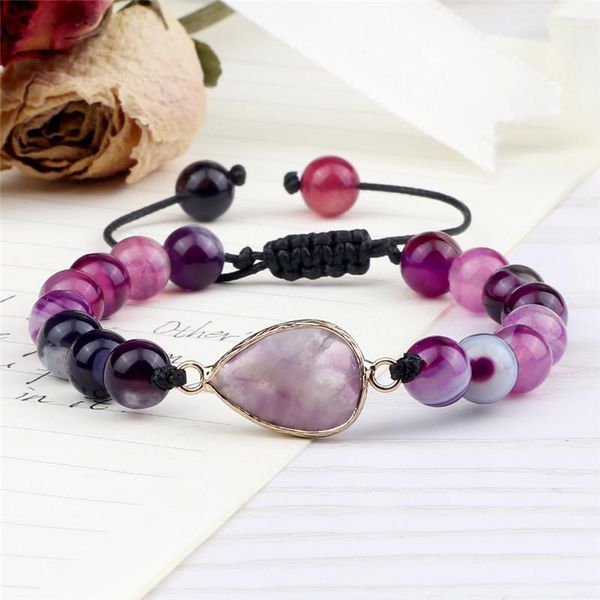 beaded, strands purple 8mm striped agates beaded bracelet for men/women natural stone braid rope string bracelets&bangles friendship lucky g, Black
beaded, strands purple 8mm striped agates beaded bracelet for men/women natural stone braid rope string bracelets&bangles friendship lucky g, Black