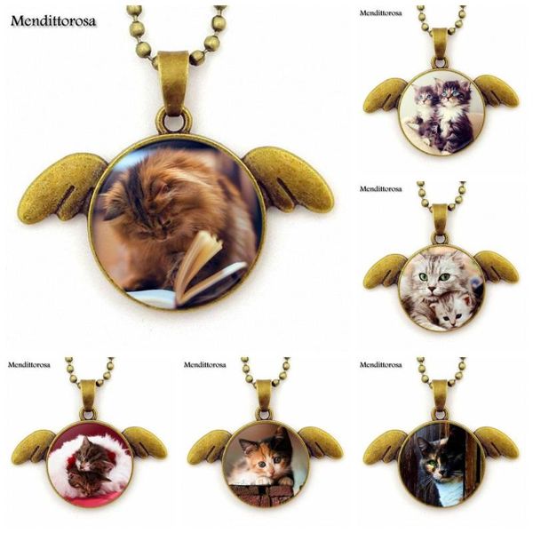 pendant necklaces ej glaze red calico cat glass cabochon necklace vintage bronze angel chain women jewelry for child, Silver
pendant necklaces ej glaze red calico cat glass cabochon necklace vintage bronze angel chain women jewelry for child, Silver