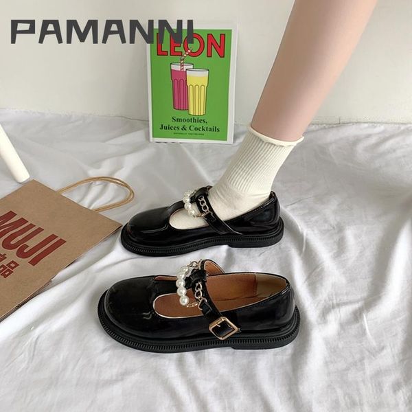 dress shoes pamanni women pu leather chain casual slip-on breathable shallow solid female british style elegant leisure loafers, Black
dress shoes pamanni women pu leather chain casual slip-on breathable shallow solid female british style elegant leisure loafers, Black