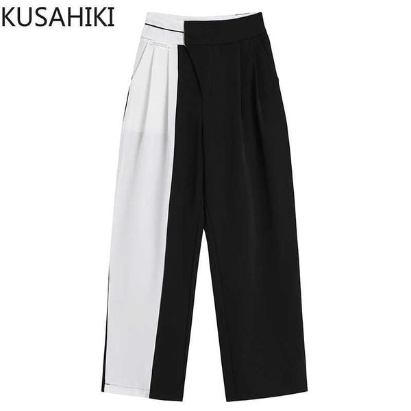 kusahiki contrast color woman suit pants korean high waisted long trousers causal pants pantalones de mujer 6j521 210602, Black;white
kusahiki contrast color woman suit pants korean high waisted long trousers causal pants pantalones de mujer 6j521 210602, Black;white