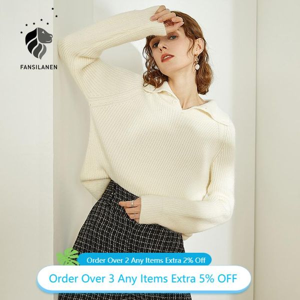 women's sweaters fansilanen casual white knitted pullover women long sleeve thick pull oversized sweater autumn winter elegant jumper t, White;black
women's sweaters fansilanen casual white knitted pullover women long sleeve thick pull oversized sweater autumn winter elegant jumper t, White;black