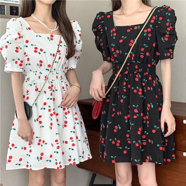 casual dresses vintage elegant women square collar cherry print korean party mini dress female sundress 2021 summer robe vestido, Black;gray
casual dresses vintage elegant women square collar cherry print korean party mini dress female sundress 2021 summer robe vestido, Black;gray
