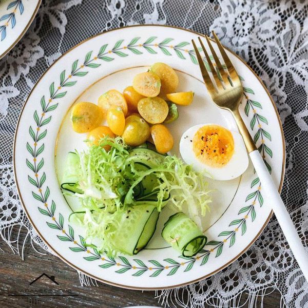dishes & plates and sets leaf pattern golden edge household ceramic tableware set home dessert plate
dishes & plates and sets leaf pattern golden edge household ceramic tableware set home dessert plate
