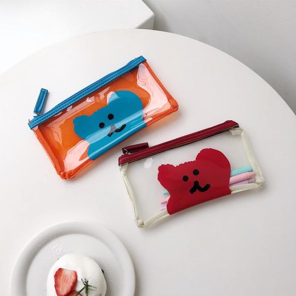 pencil bags ins selling korean bear transparent pvc bag kawaii waterproof pocket storage purse card package learning tool
pencil bags ins selling korean bear transparent pvc bag kawaii waterproof pocket storage purse card package learning tool