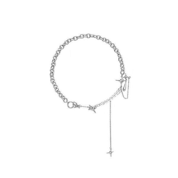 chains potcet korea 2021 fashion women's cross drop necklace retro hip hop jewelry, Silver
chains potcet korea 2021 fashion women's cross drop necklace retro hip hop jewelry, Silver