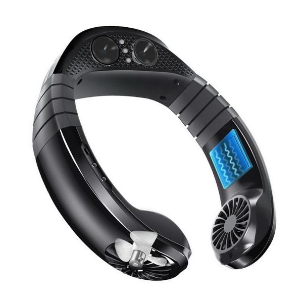 electric fans portable hanging neck fan wireless audio travel mobile phone music neck-mounted speaker mini air cooling 5v
electric fans portable hanging neck fan wireless audio travel mobile phone music neck-mounted speaker mini air cooling 5v