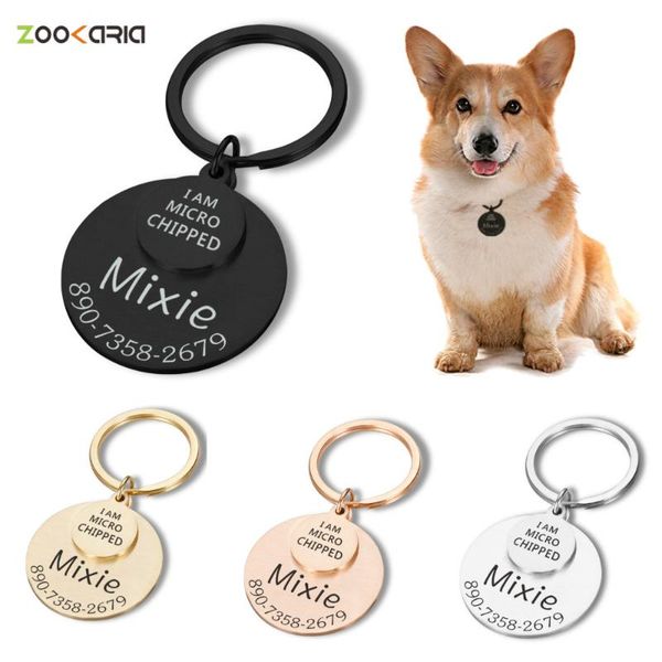 dog tag,id card personalized cat id tag i am microchipped name number stainless steel pet collar laser engraving
dog tag,id card personalized cat id tag i am microchipped name number stainless steel pet collar laser engraving
