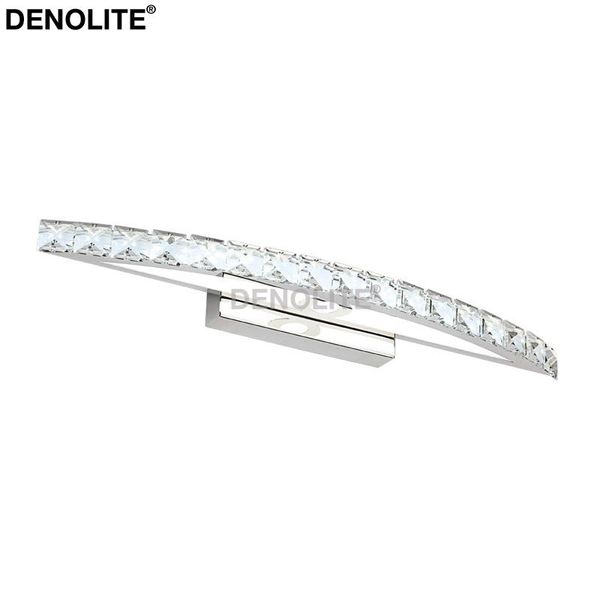 wall lamps denolite 18w luxury crystal led mirror front light 70cm long stainless steel sconce for bathroom washroom toilets 
wall lamps denolite 18w luxury crystal led mirror front light 70cm long stainless steel sconce for bathroom washroom toilets