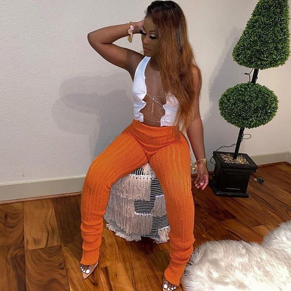 women's leggings women autumn fashion stacked knitted sporty stretchy high waist pants solid 2021 casual streetwear skinny fitness, Black
women's leggings women autumn fashion stacked knitted sporty stretchy high waist pants solid 2021 casual streetwear skinny fitness, Black