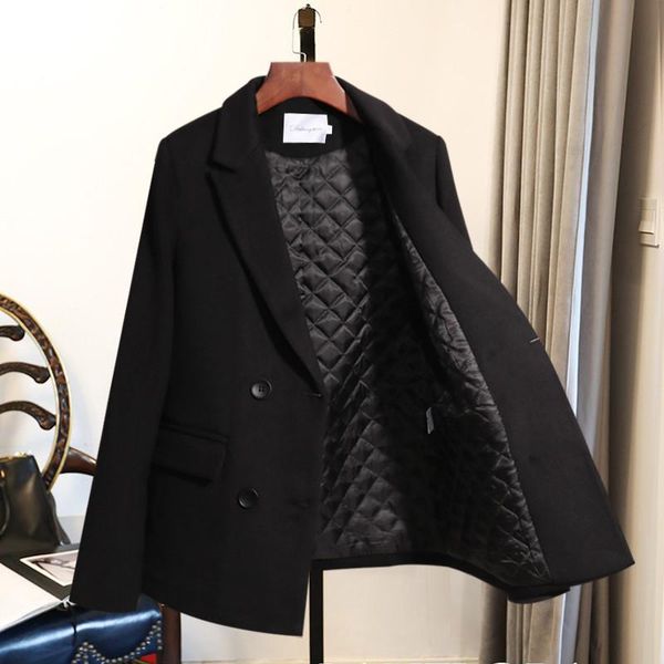 women's wool & blends winter coat women 2021 fashion cashmere jacket outerwear blazers thick warm windbreaker overcoat female clothes, Black
women's wool & blends winter coat women 2021 fashion cashmere jacket outerwear blazers thick warm windbreaker overcoat female clothes, Black