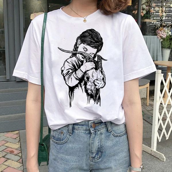 satan demon death scary women evil satanism grim reaper korean clothes 90s vintage horror streetwear, White
satan demon death scary women evil satanism grim reaper korean clothes 90s vintage horror streetwear, White