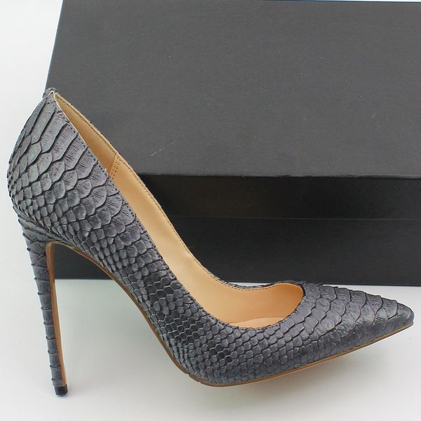 sandals genuine snakeskin leather high heels luxury woman pumps pointed toe wedding shoes spring autumn dress plus size d010a ikiu, Black
sandals genuine snakeskin leather high heels luxury woman pumps pointed toe wedding shoes spring autumn dress plus size d010a ikiu, Black