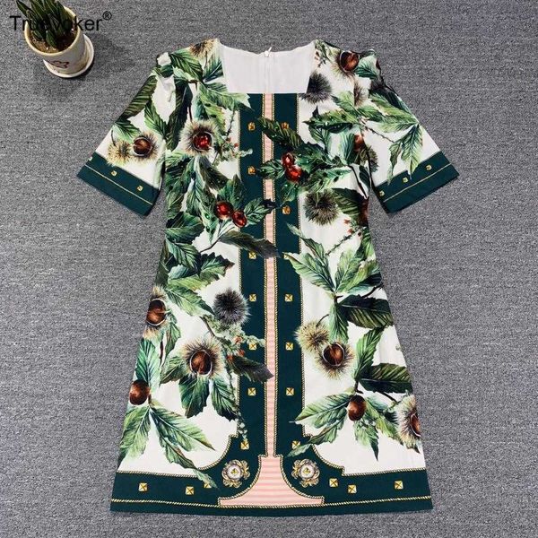 truevoker women's summer high street fashion square collar short sleeve green fruit print diamond lady resort dresses 210602, Black;gray
truevoker women's summer high street fashion square collar short sleeve green fruit print diamond lady resort dresses 210602, Black;gray